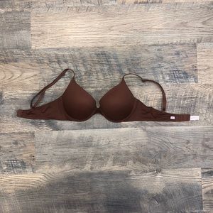 PINK Victoria’s Secret 34C Everywhere Push-Up Bra Brown